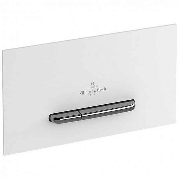 Villeroy & Boch ViConnect - Ovládací tlačítko splachování, bílá/matný chrom 922169N5