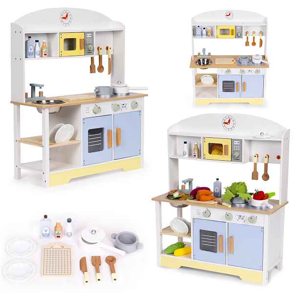 ECOTOYS Dětská kuchyňka s příslušenstvím MILA vícebarevná