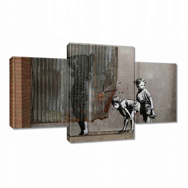 Nástěnné hodiny 100x60 Banksy prohlížení