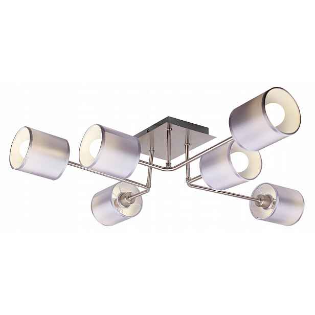 Saténové stropní svítidlo 6x40W E14 Sax Candellux