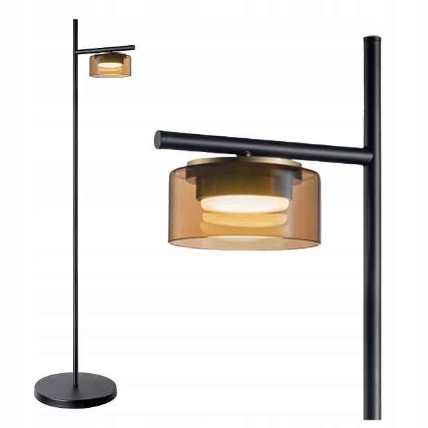 Stojací podlahová lampa GX53 Černá Ofelia Sanico Goldlux