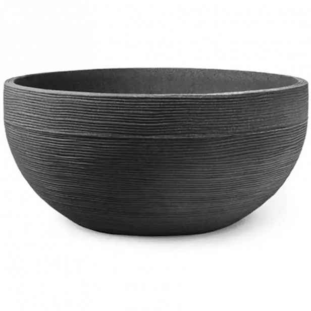 Žardinka žebrovaná antracit 60xv28 cm