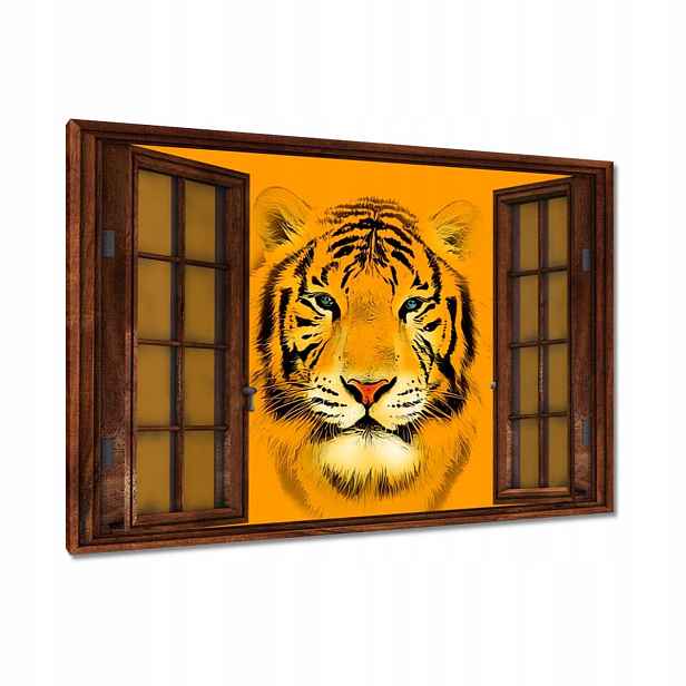 Obrazy 90x60 Oranžový tygr