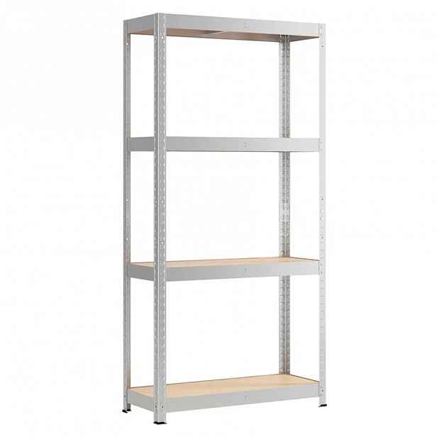 Kovový skladový regál 175 pozink 150x70x30 - 4 police/175 kg