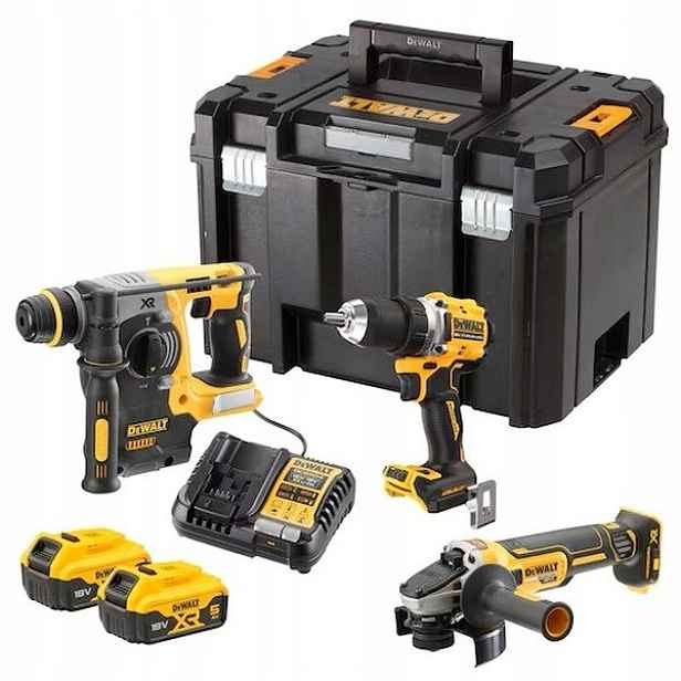 Sada Šroubováků DCD800, Bruska DCG405, Vrtací Kladivo Dewalt DCK330P2T-QW