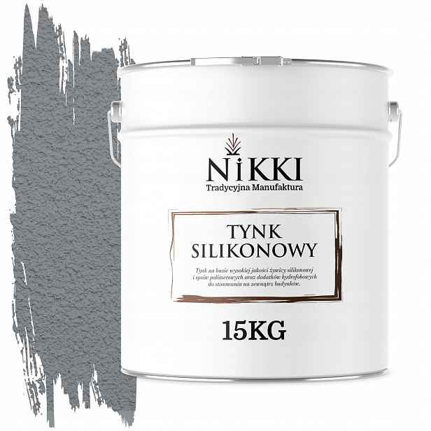 Silikonová Fasádní Omítka Šedá Ral 7045 15KG Beránek Granulace 3.0mm