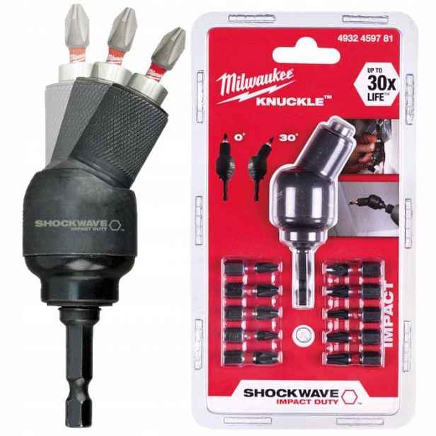 Úhlová krytka Milwaukee Shockwave adaptér 1/4
