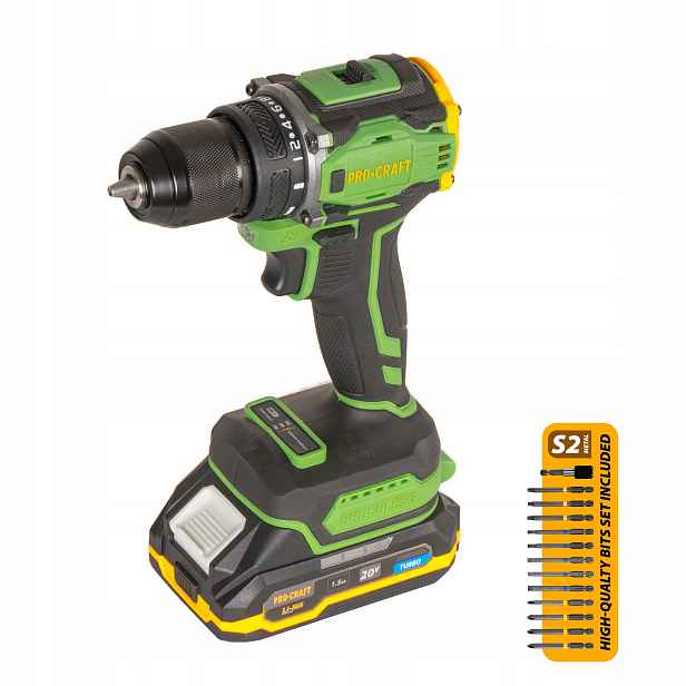 Aku Šroubovák Procraft 20 V PA18Pro2-1B-C