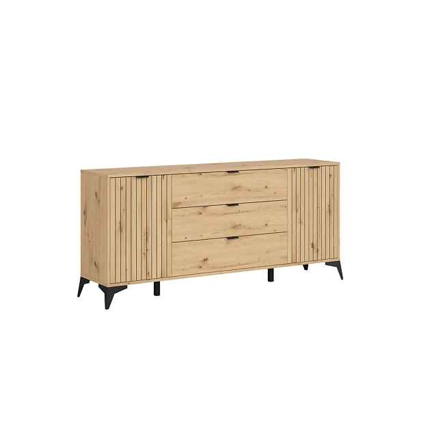 BRW Komoda LAMEA KOM2D3S/180 - dub artisan
