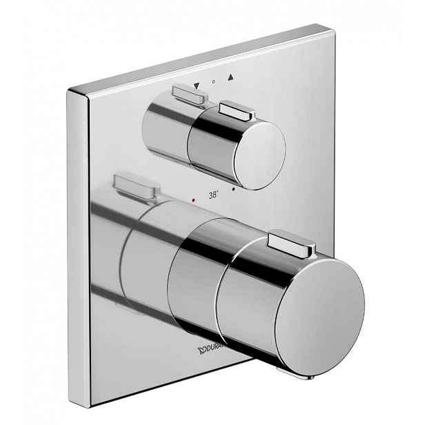 Duravit - Termostatická baterie pod omítku, pro 2 spotřebiče, chrom TH4200013010