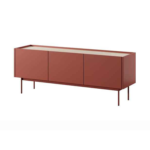 Piaski TV stolek Color 144 červený/dub linea