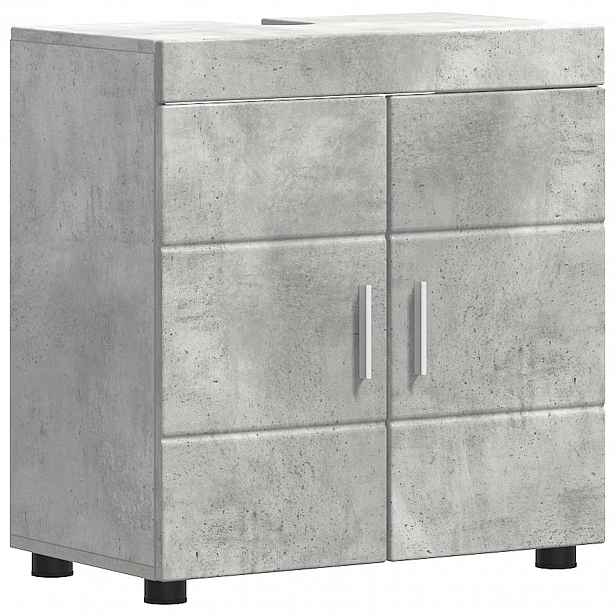 vidaXL Sada koupelnových skříněk TULUM Betonově šedá 60 x 34 x 63 cm