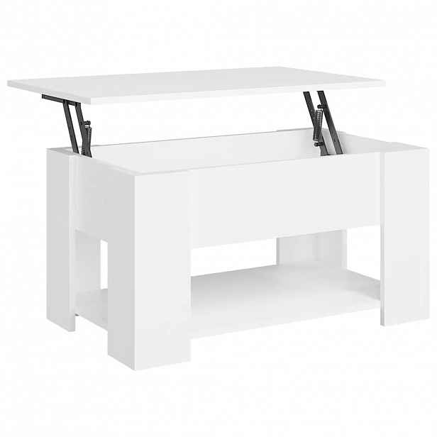 vidaXL Konferenční stolek bílý 79 x 49 x 41 cm kompozitní dřevo