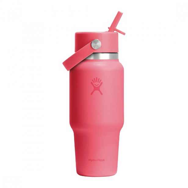 Láhev na vodu "Wide Straw", nerezová ocel, 710 ml, Popstar Pink - Hydr