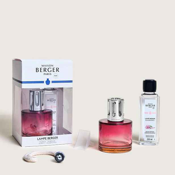 Sada Maison Berger katalytická lampa Pure Pink-Beige esence 250 ml