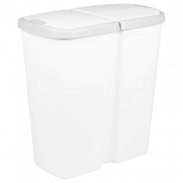vidaXL Popelnice Bílá 48,5 x 28 x 51 cm PP