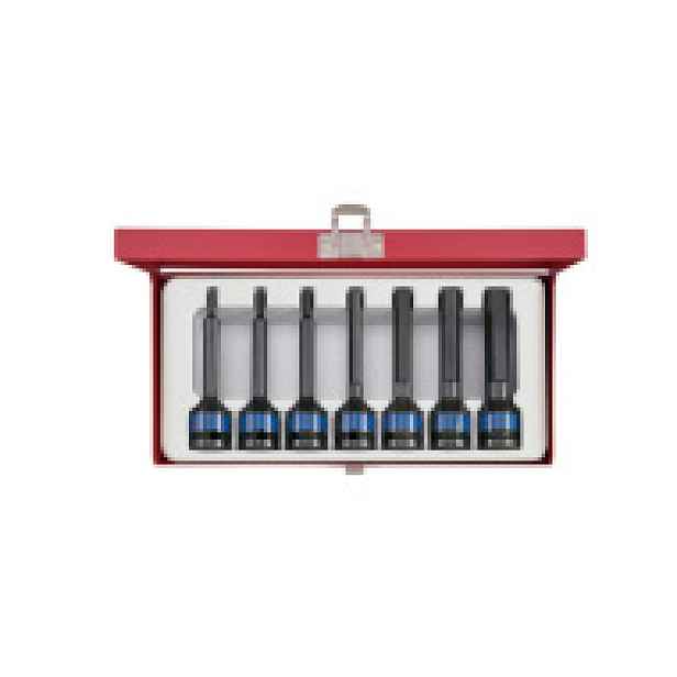 Hlavice rázové prodloužené zástrčné King Tony 1/2 CrMo TORX T25 -T60 mm 4467PP