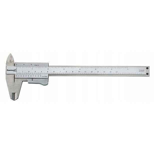 Kapesní posuvné měřítko, bezchybné čtení, upevňovací šroub H59 150 mm Fortis