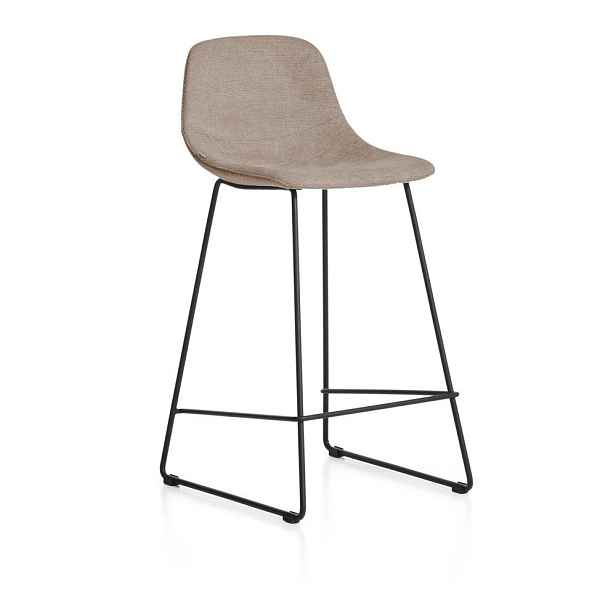 Taupe barová židle (výška sedáku 76 cm) Zahara – Kave Home