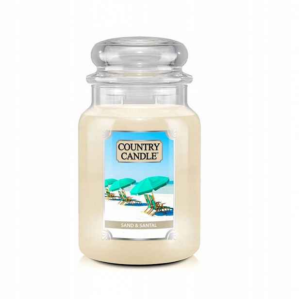 Velká svíčka Sand & Santal Country Candle