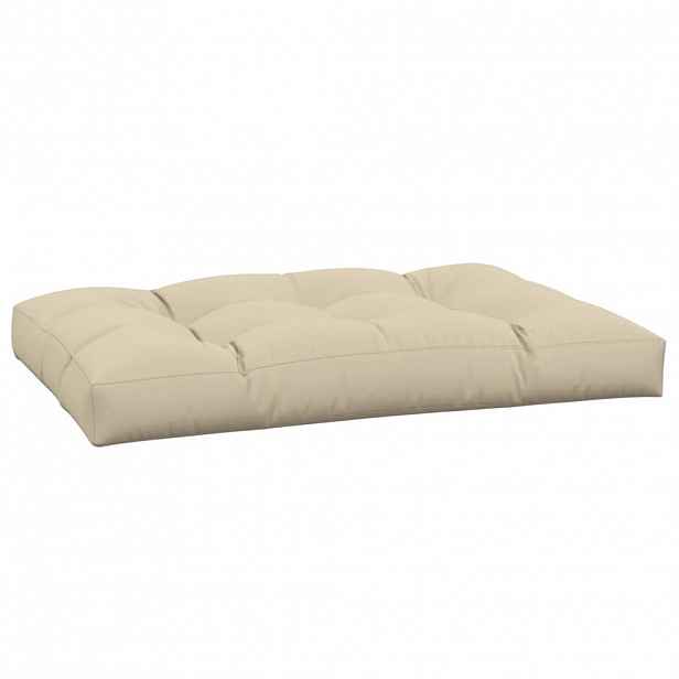 vidaXL Poduška na palety béžová 120 x 80 x 12 cm textil