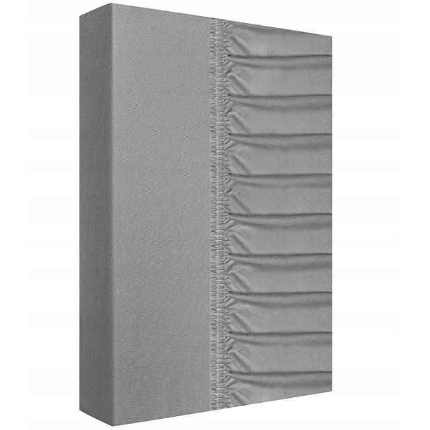 Prostěradlo jersey s gumičkou 220x200 šedé 160 g/m2