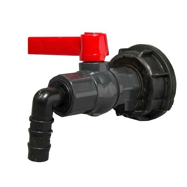 Eco produkty Zahradní ventil 1" s víčkem pro IBC nádrž; kulový kohout 1" pro nádrže IBC DN50