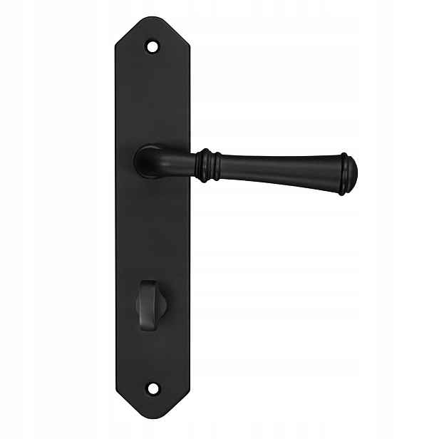 Klika Hamilton s Wc štítkem 90 mm Černá