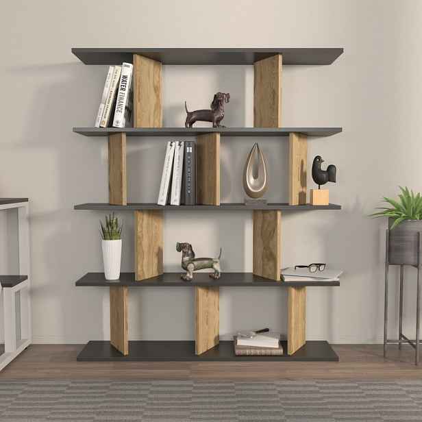 Knihovna Grace - Black, Oak