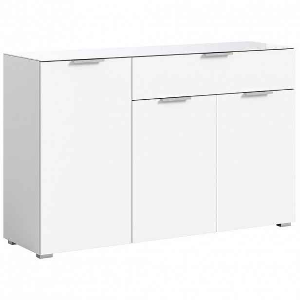 Livetastic KOMODA, bílá, 135/86/40 cm