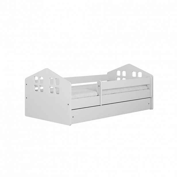 RAUMHIRSCH FURNITURE DĚTSKÁ POSTEL Kacper se zásuvkou a matrací, bílá, 90/65/144