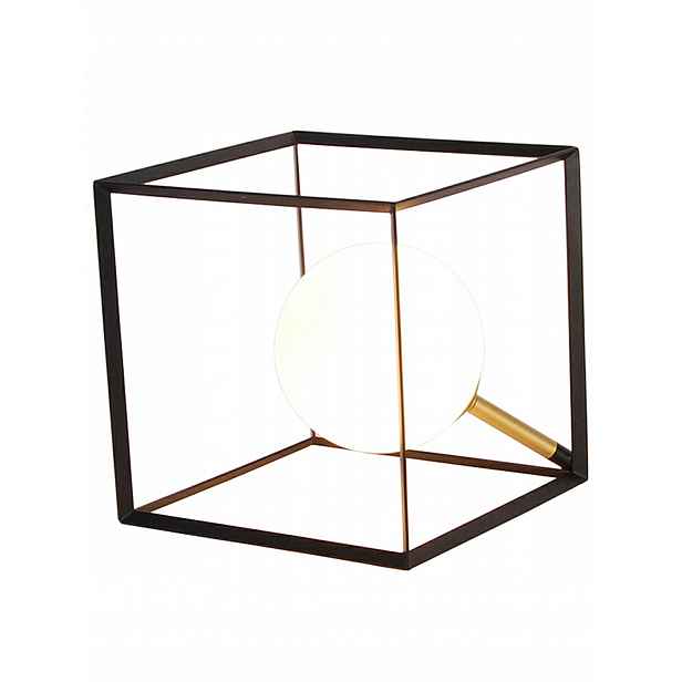 Stolní lampa černá krychle 28W G9 Weert Ledea