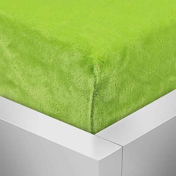 TP Mikroplyšové prostěradlo 180x200 Elegance - Zelená