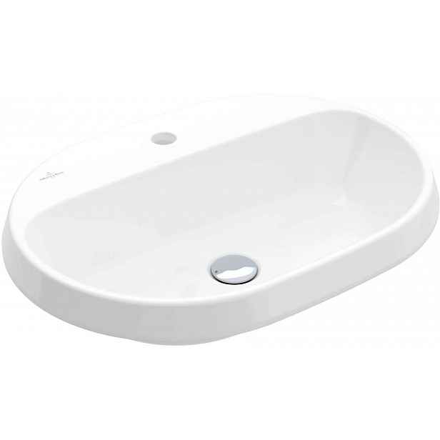 Villeroy & Boch Architectura - Umyvadlo zápustné, 60x45 cm, bez přepadu, otvor pro baterii, alpská bílá 5A666101
