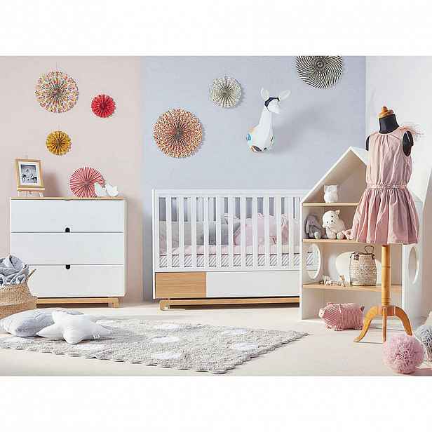 Petits-meubles POKOJ PRO MIMINKO 3DÍLNÝ Bílá a dřevo