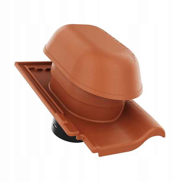 Sanitární krbový ventilátor fi125 Bogen Innovo 12 Červený Angoba