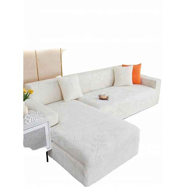 Shein krémový potah na pohovku S07 105X120X300CM