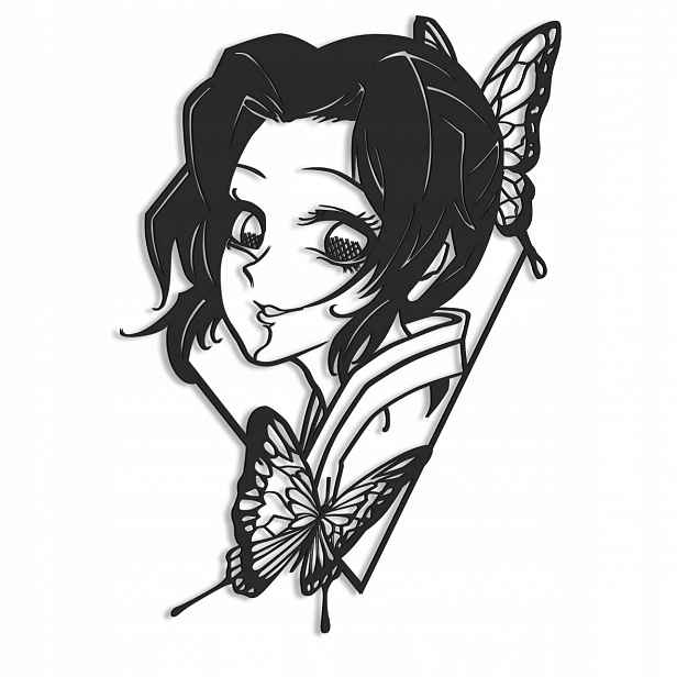 Shinobu Kocho Dřevěný obraz Anime Dekorace