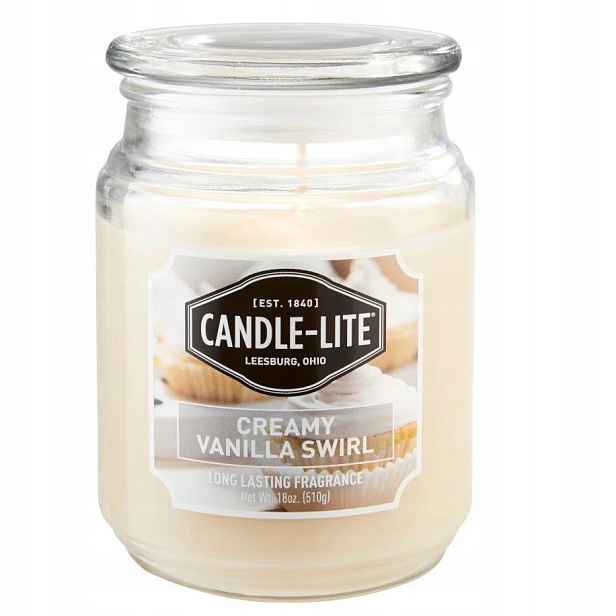 Velká svíčka Creamy Vanilla Swirl Candle-lite