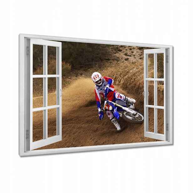 Obrazy 90x60 Motokros Motocykl Motor