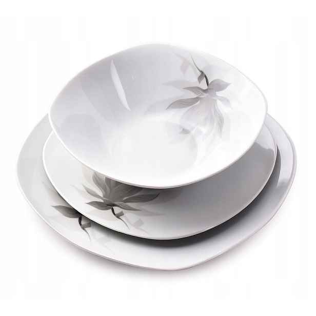 Jídelní sada servis 18 dílů magnolie porcelánová