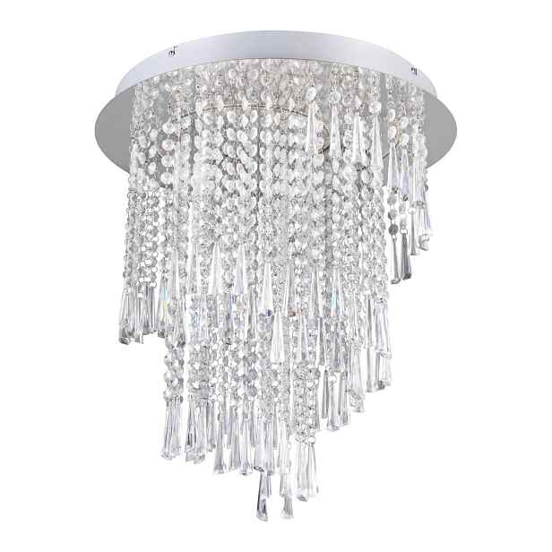 LED stropní svítidlo ve stříbrné barvě ø 45 cm Pomp – Reality