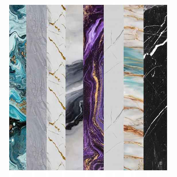 Pvc Panely dekorativní deska velkoformátová sada vzorků 3 barev panel