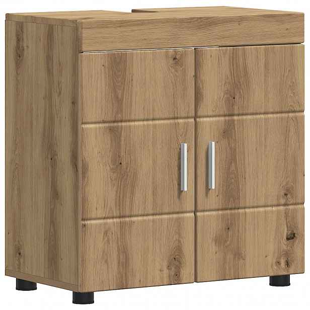 vidaXL Sada koupelnových skříněk TULUM Artisanový dub 60 x 34 x 63 cm