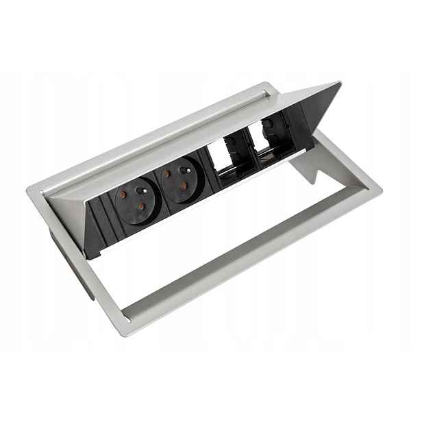 Bachmann Systém CONEO,box,rám,4 moduly,2x zásuvka CZ,2x volné (900.403)