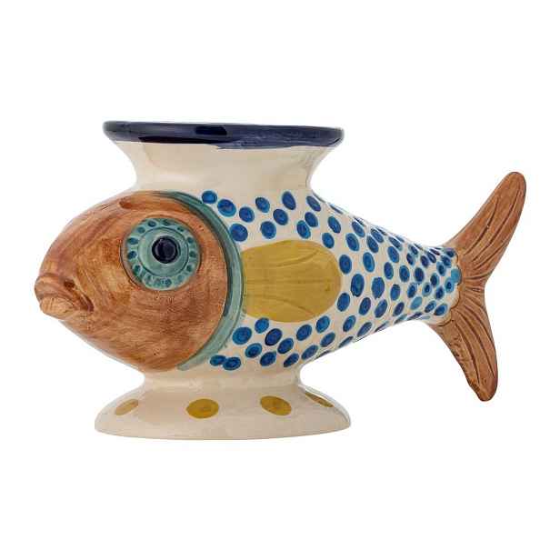 Ručně malovaná váza z kameniny (výška 15 cm) Nobu – Bloomingville