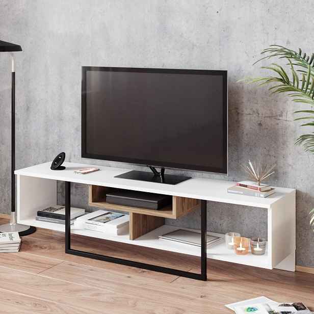 TV stolek Asal (150) - White, Ud, Black