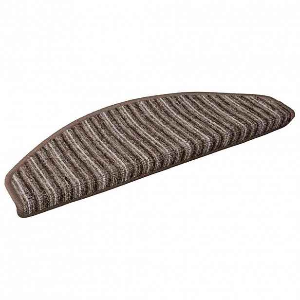 vidaXL Samolepicí schodové rohože 15 ks 65 x 21 x 4 cm Non-Slip Hnědá