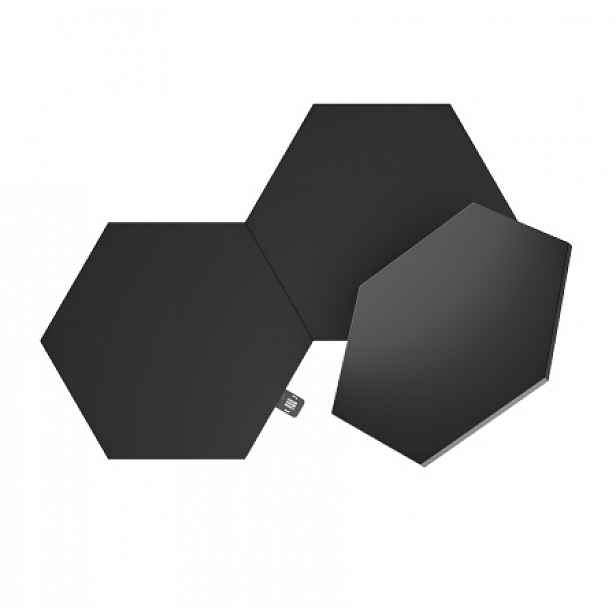 Nanoleaf Shapes Hexagons Expansion Pack – další 3 světelné panely, černá barva