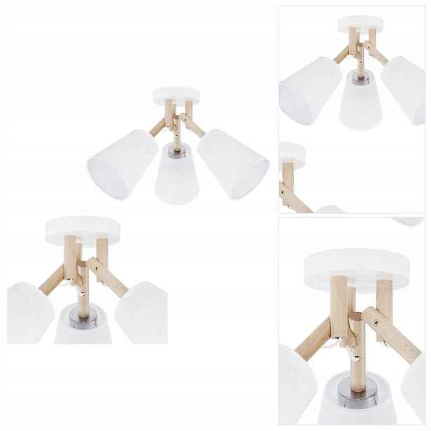Stropní Svítidlo bílý Vaio moderní design do jídelny, tři zdroje Tk Lighting